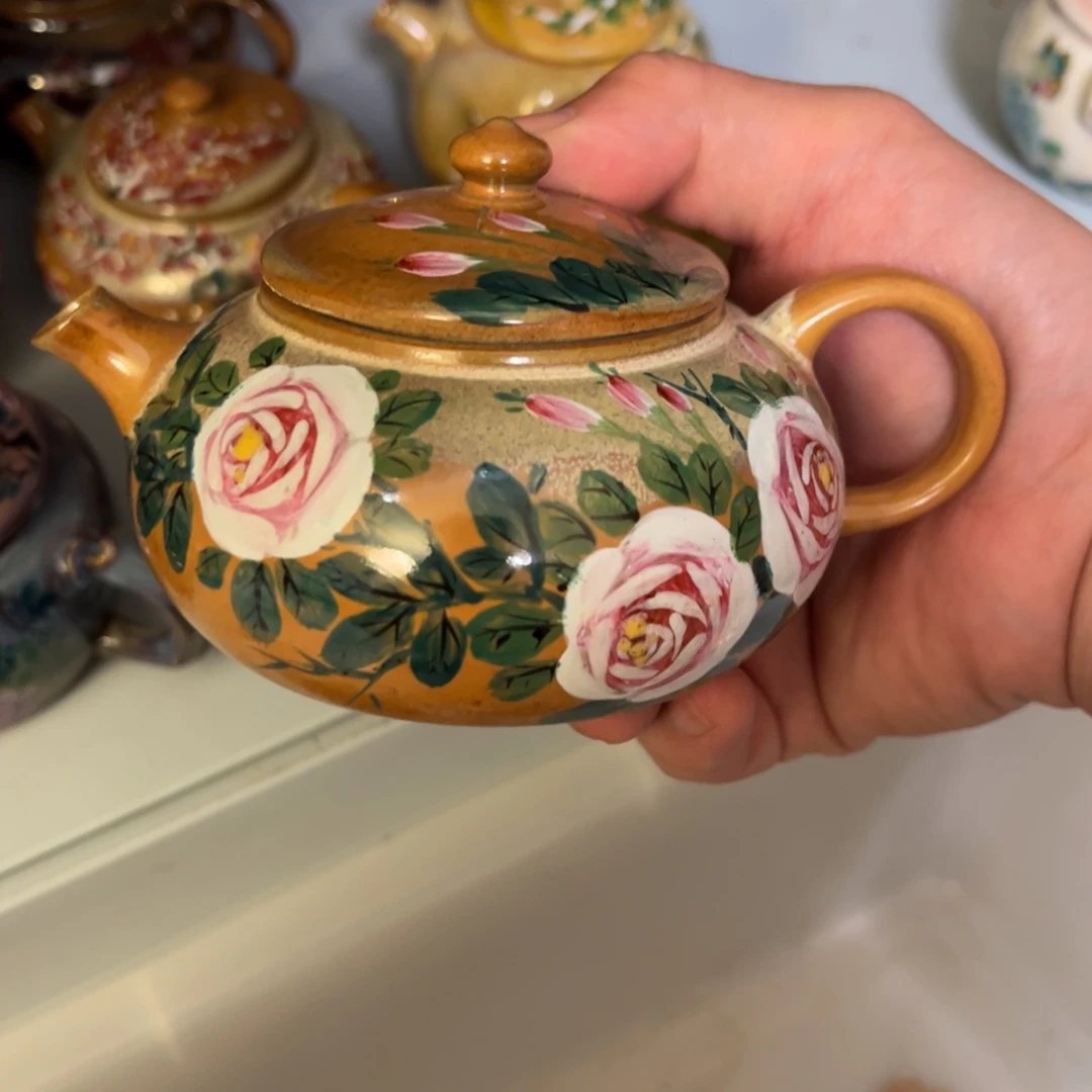 柴烧手工手绘陶瓷