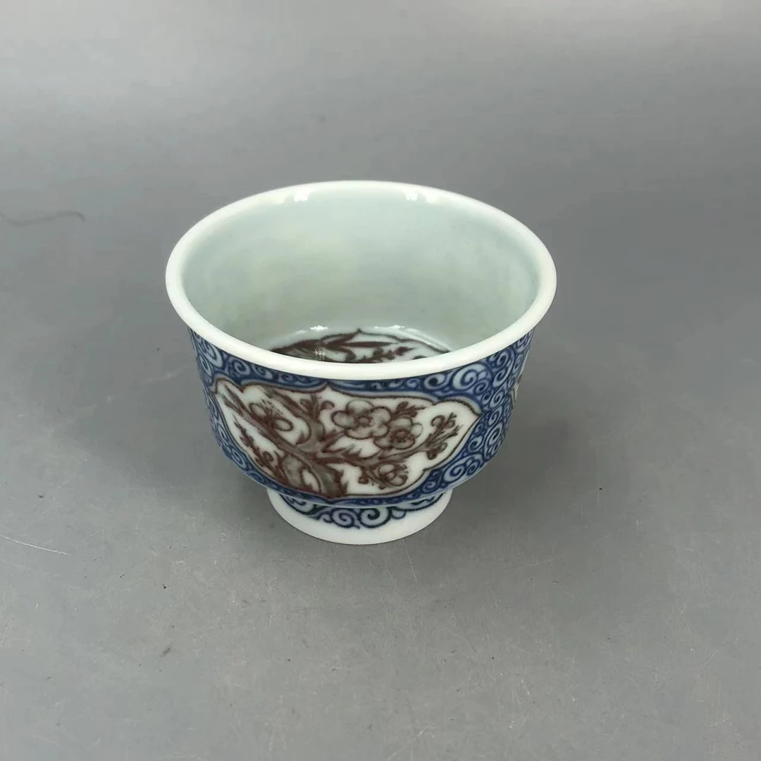 【元邑】开窗松竹梅马蹄盏 | 周大乐优选 | 景德镇茶具