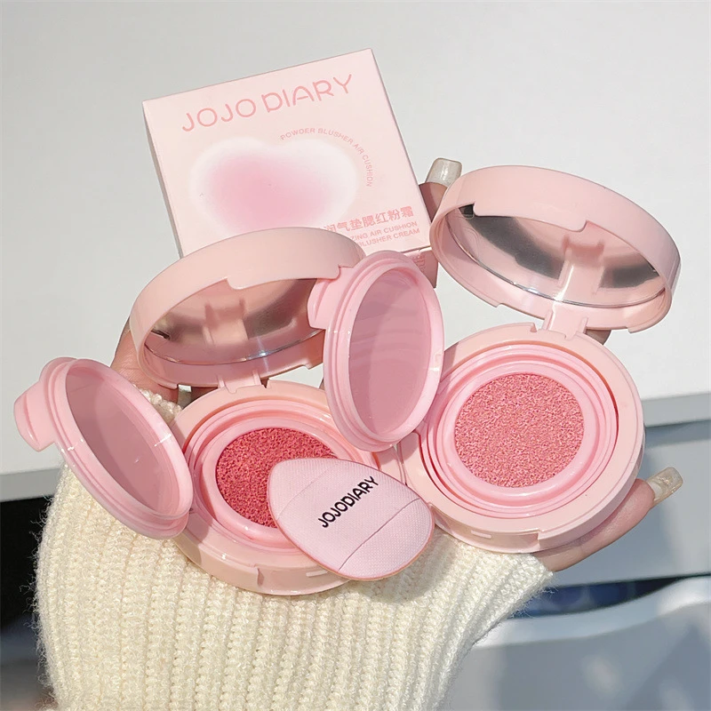 柔润气垫腮红粉霜持妆显嫩提气色元气韩系柔雾胭脂粉膏粉色防水