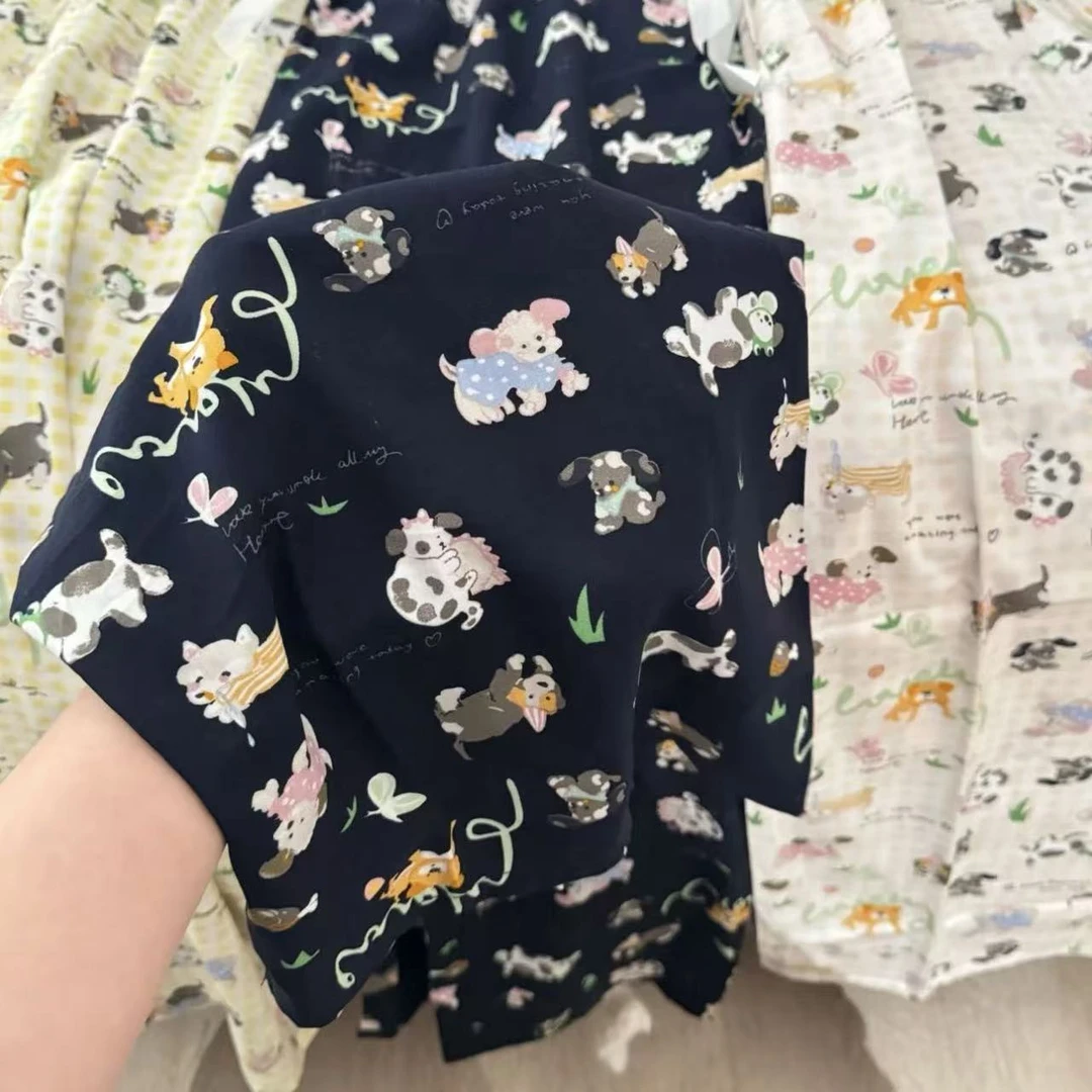 休闲妈妈  棉绸遛弯裤