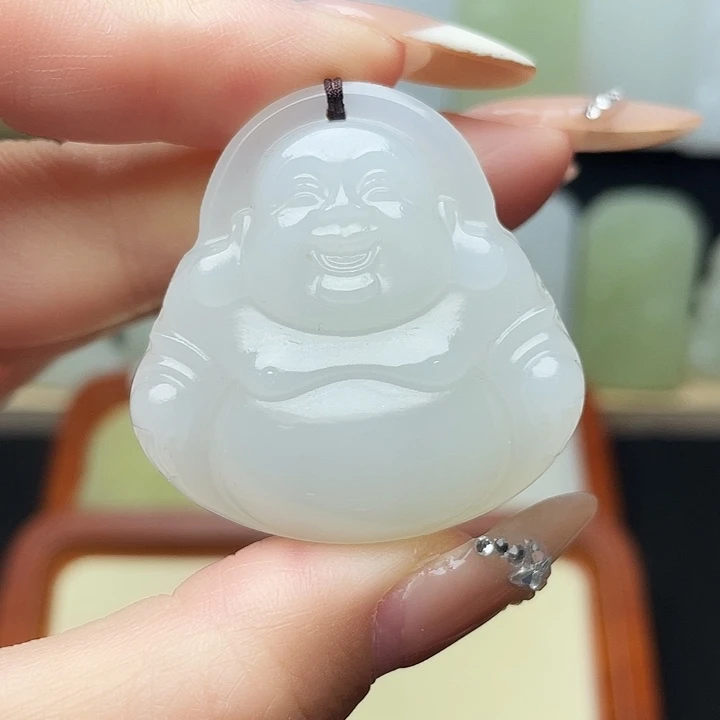 石材方解石玉佛公挂件