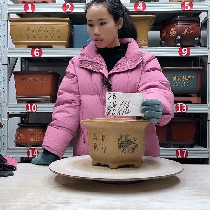 紫砂花盆紫砂花盆