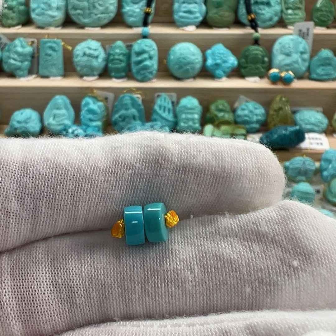 未镶嵌绿松石隔片6.5mm