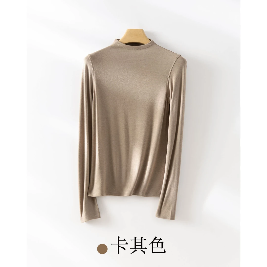 [第二层‘皮肤’]秋季修身气质半高领长袖肌底衣打底衫-PC6666