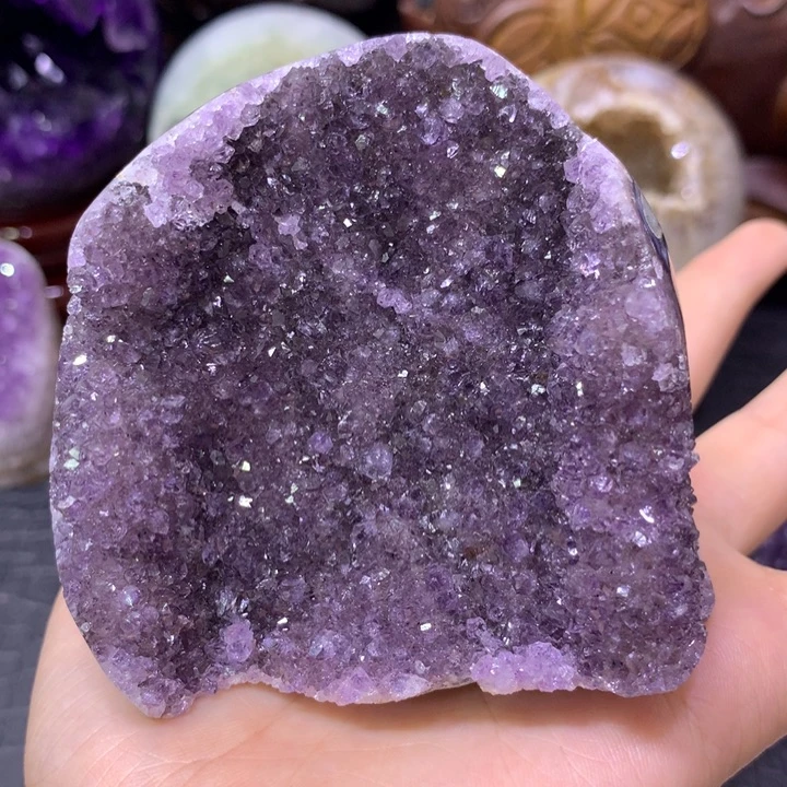 紫晶珠宝半成品未镶嵌