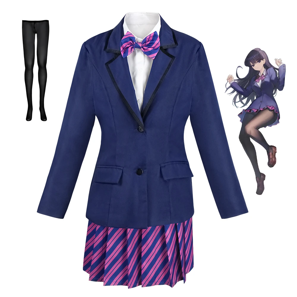 古见同学有交流障碍症古见硝子cos服只野仁人cosplay动漫全员制服