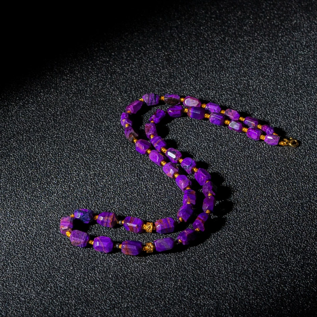 世间臻宝-挽心|18K金帝王紫舒俱来40cm+项链/多样性发/P9938/0"