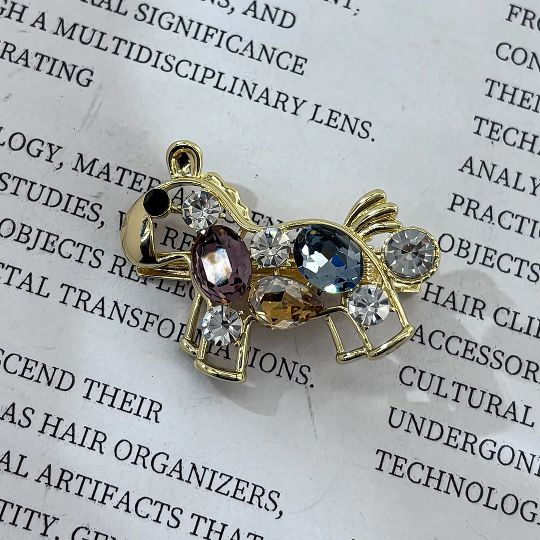 2010-水钻小马侧边刘海夹（运费险）