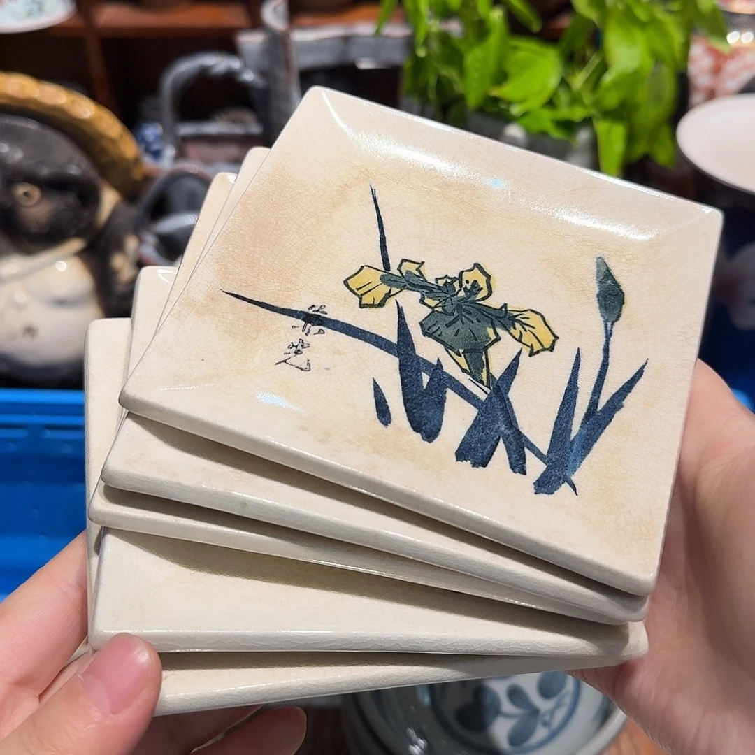 瓷片沁色五十包邮五十包邮