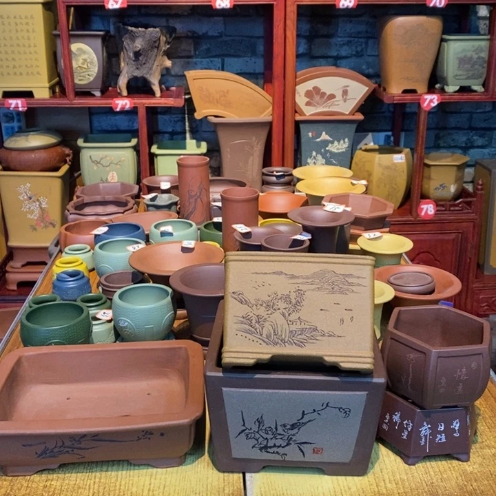 紫砂花盆陈*紫砂文化