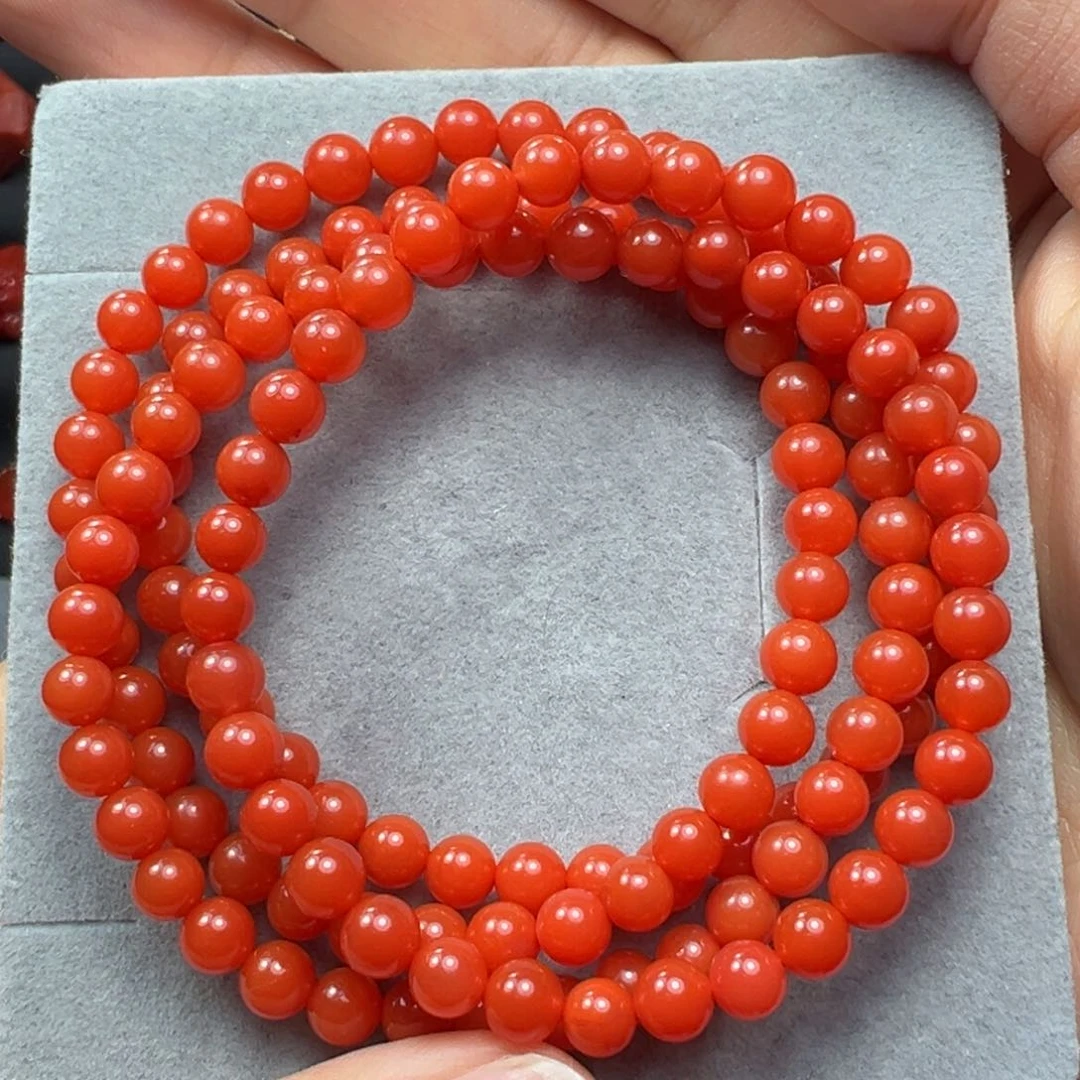 南红玛瑙手串未镶嵌