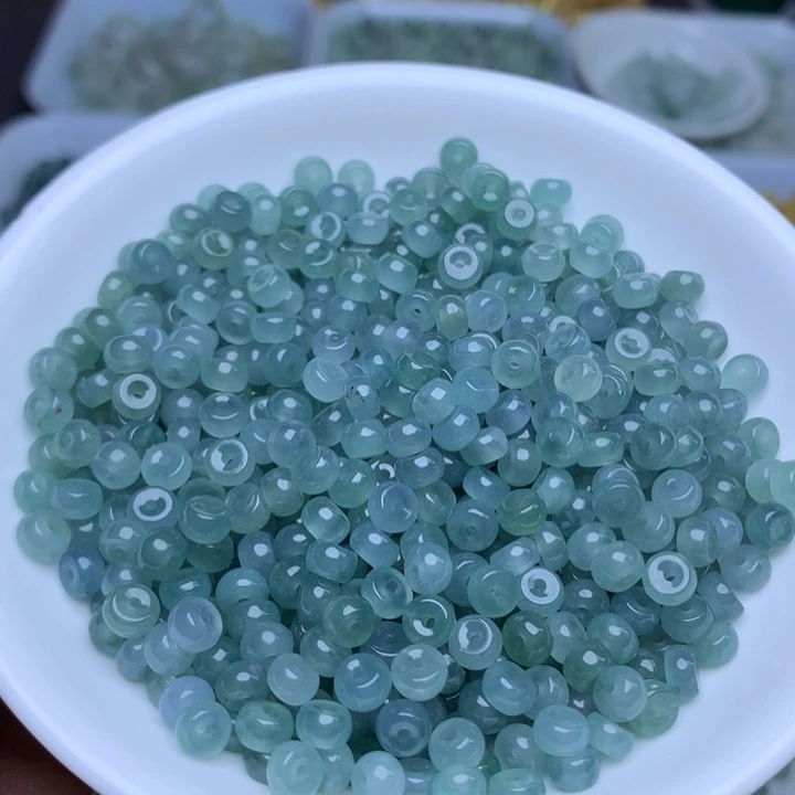 散珠翡翠3乘5.2冰蓝水算盘100个