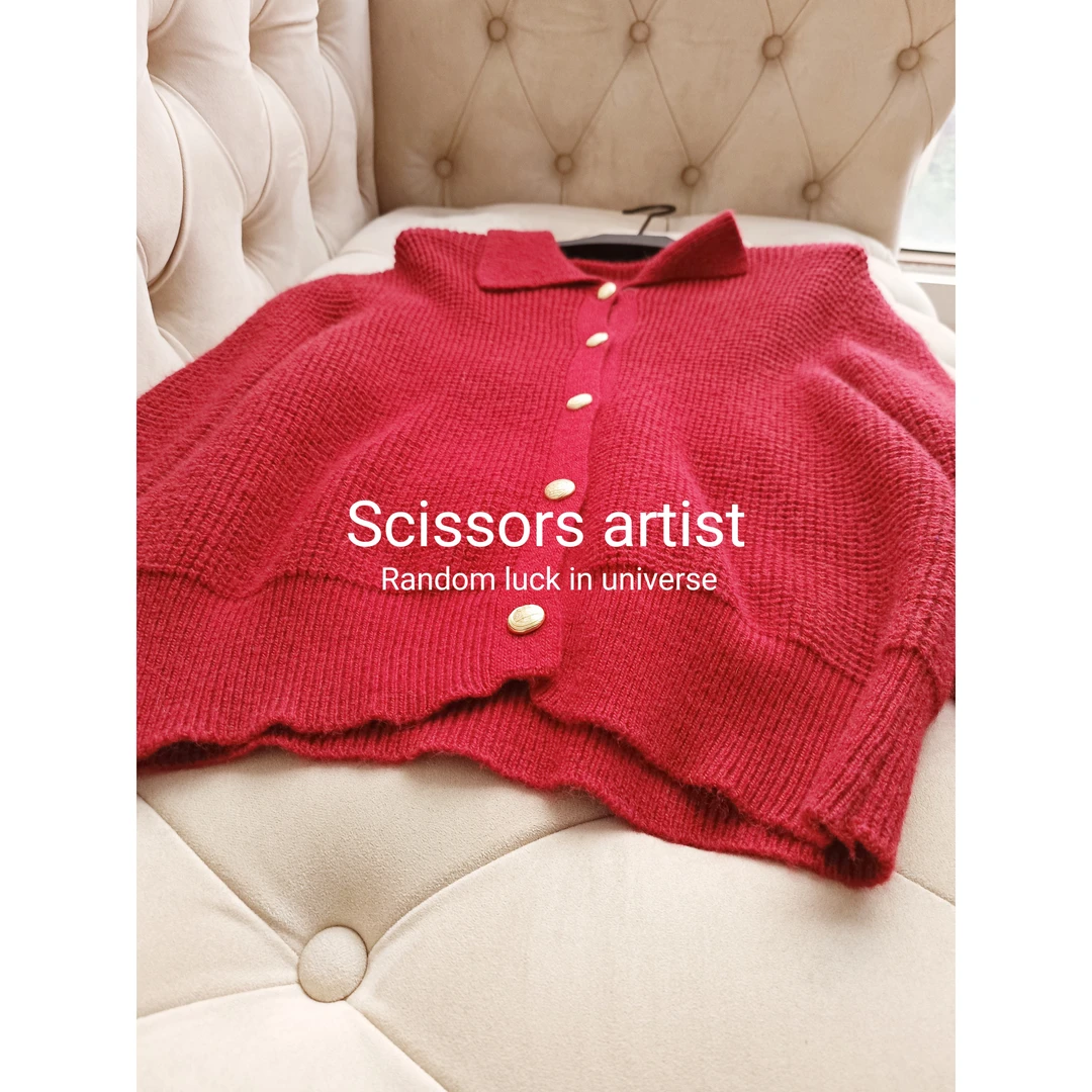 【Scissors artist】高端设计师走秀女装毛衣0683