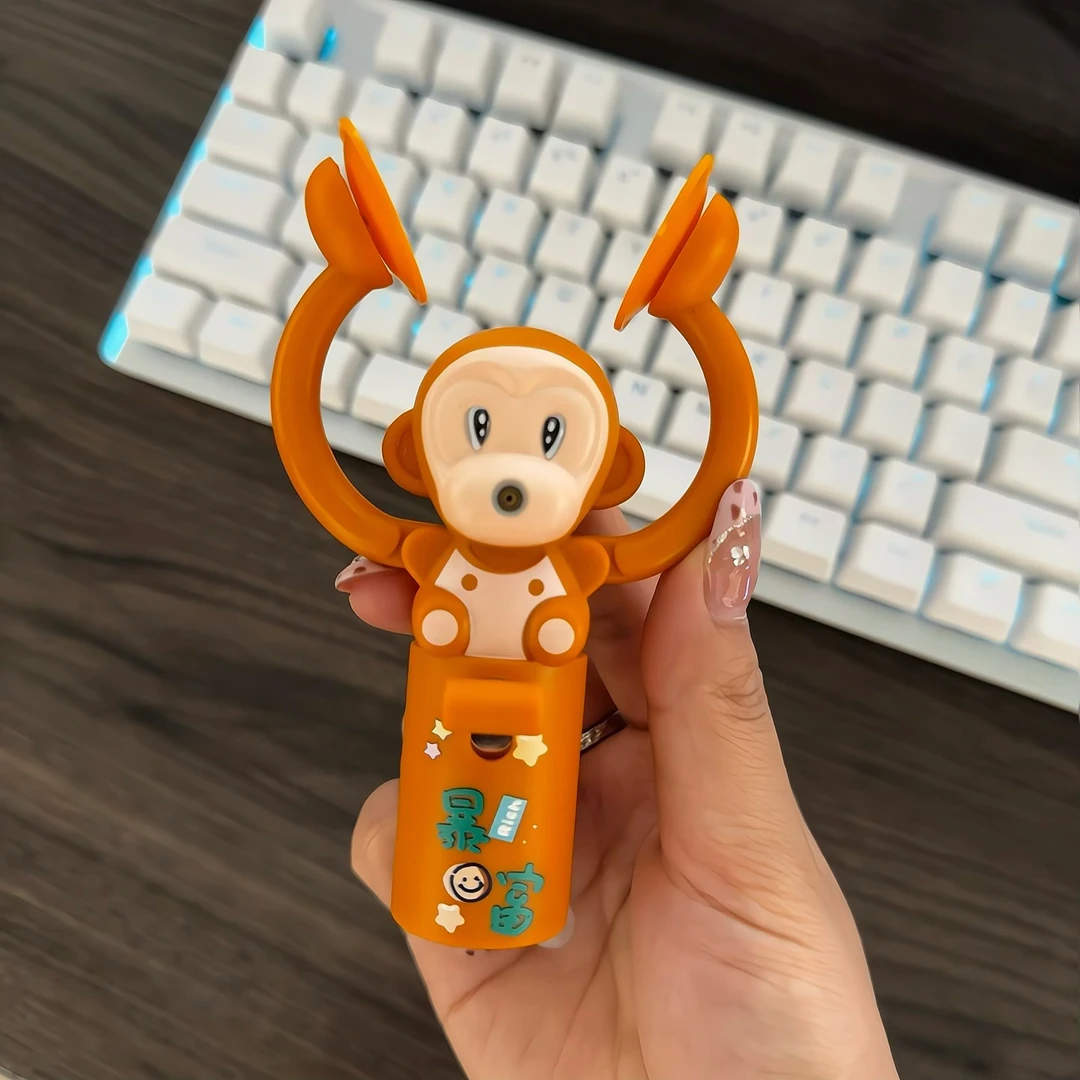 萌趣轻奢卡通立体猴赛雷造型趣味玩法为你鼓掌直冲蓝焰防风打火机