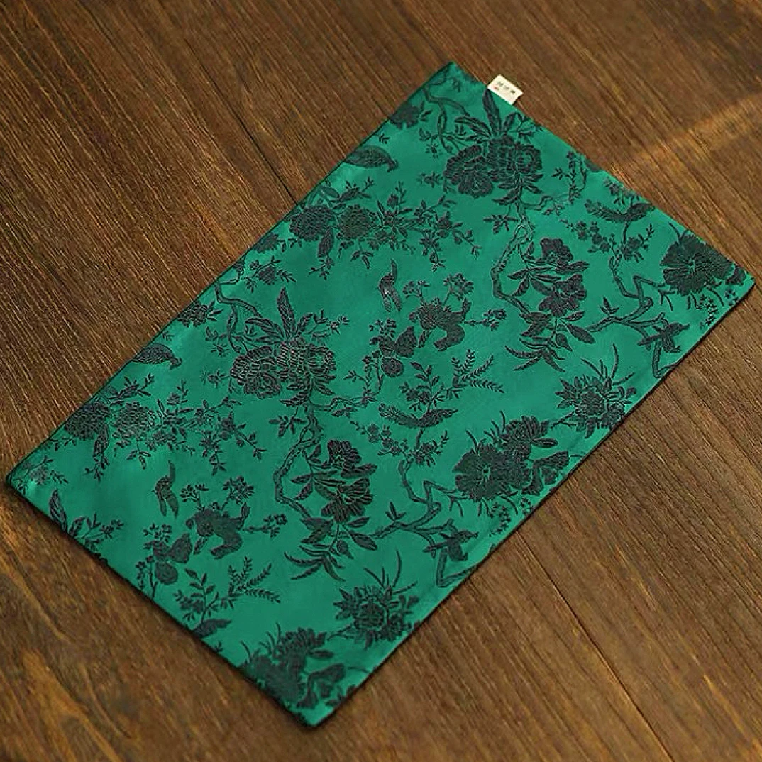 中式织锦干泡席家用国风织锦干泡茶席双面可用茶具隔热垫防滑垫桌