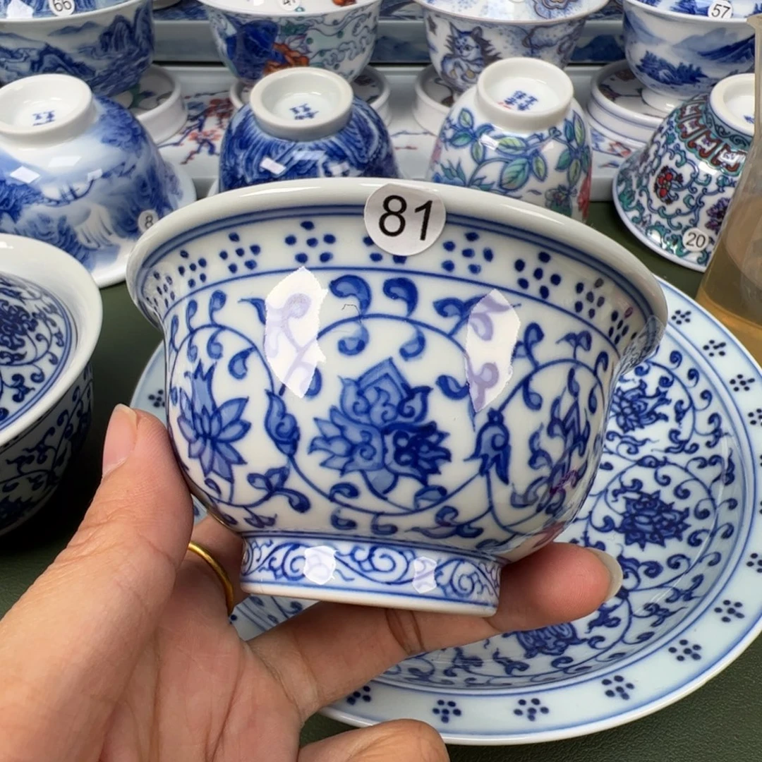 陶瓷景德镇纯手工纯手绘茶具木木81