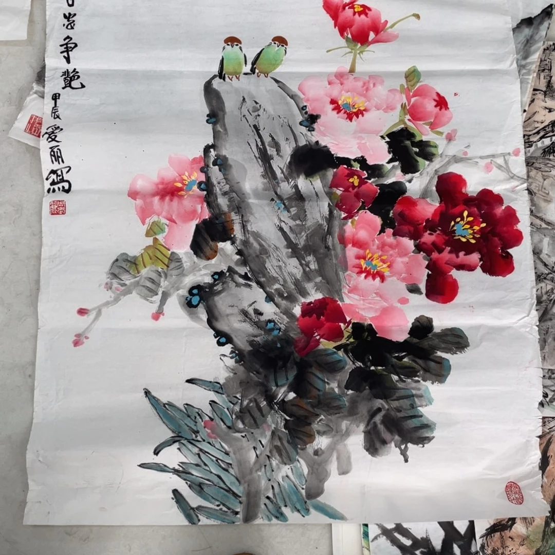 国画周爱丽老师绘画