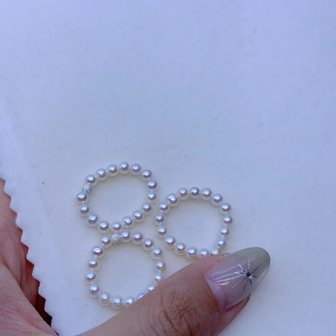 【闪购商品】银S925镶嵌戒指淡水珍珠