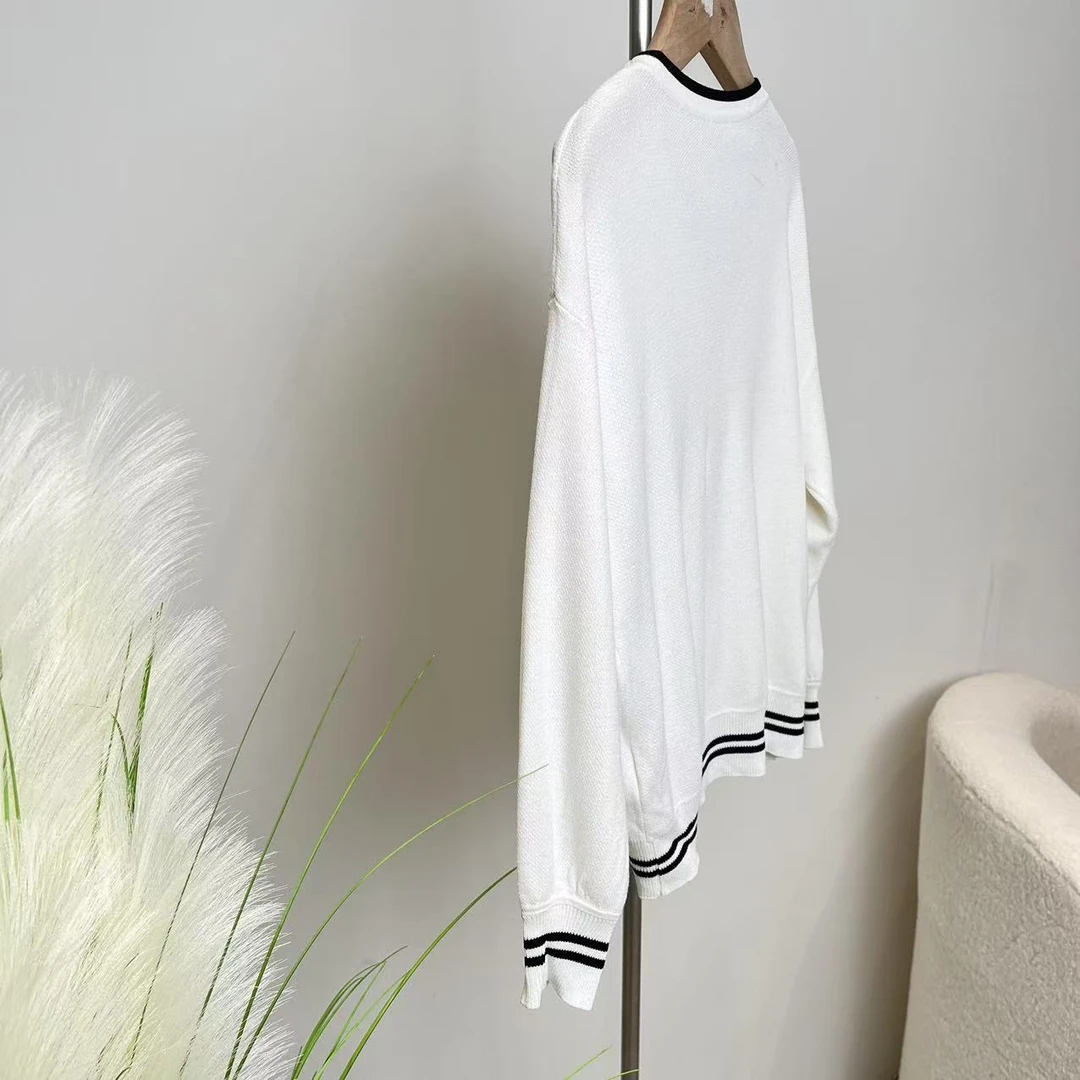 新款百搭白色毛衫D5 9015(高奢亲子)