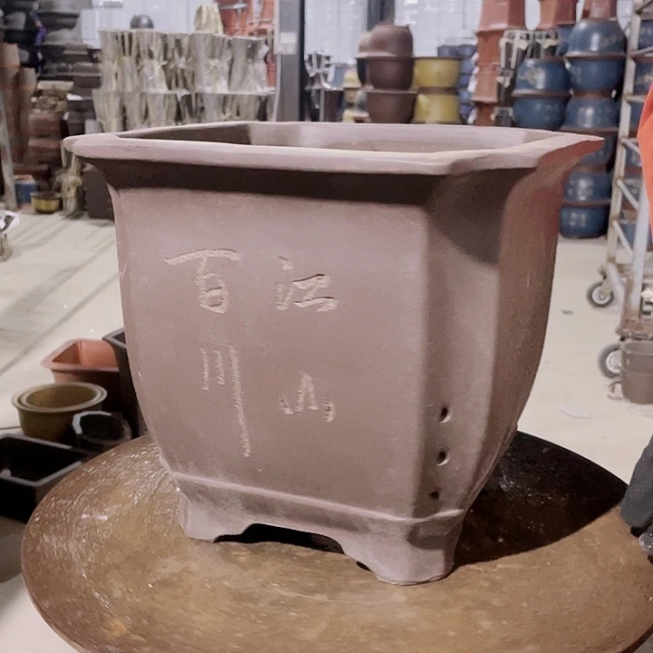 紫砂宜兴紫砂切角四方31