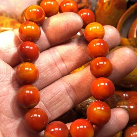 玛瑙/玉髓手链合金塞**农