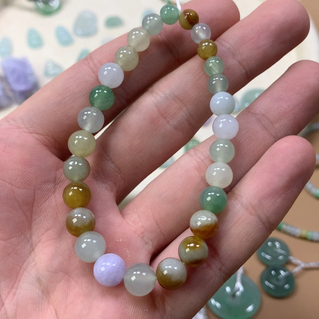 翡翠未镶嵌项链天然缅甸Ａ货翡翠