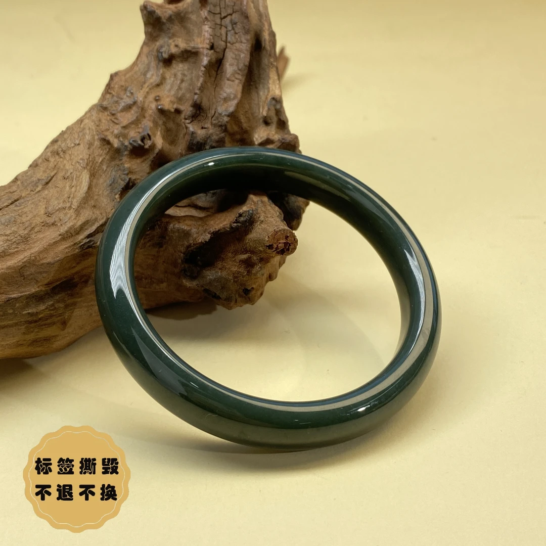 【小北严选】和田玉手镯5-17H09X699【多样性发一件】圈口53-64