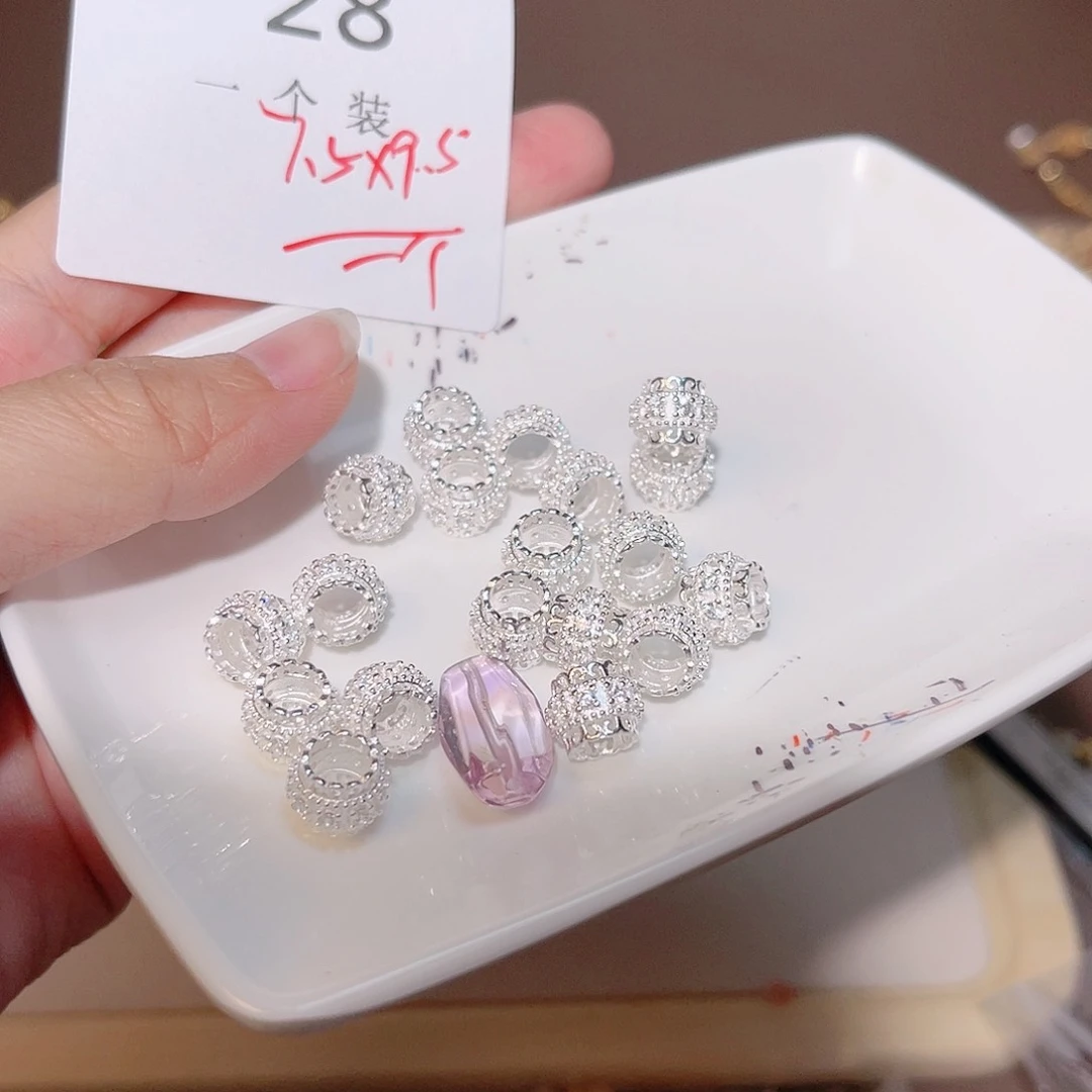紫晶珠宝半成品银S925镶嵌28