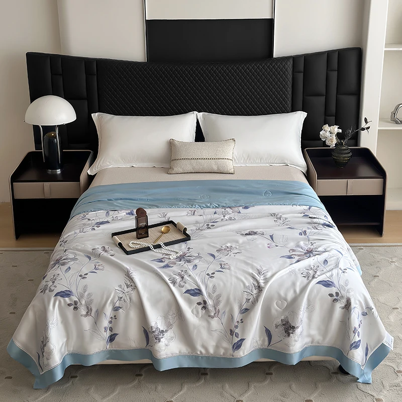 60s奥地利兰精天丝蚕丝抗菌夏被凉感丝滑夏凉被莱赛尔空调被冰箱