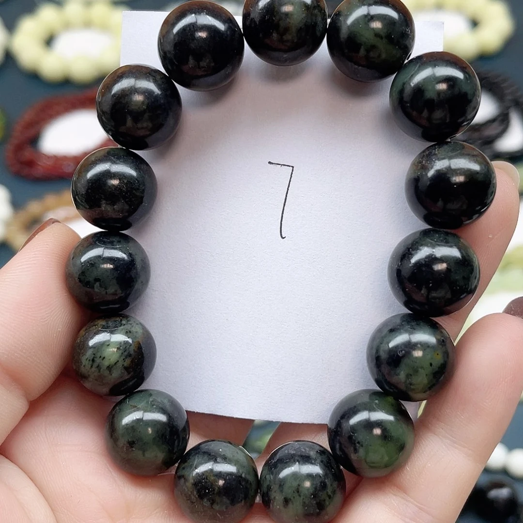 未镶嵌蛇纹石玉手串