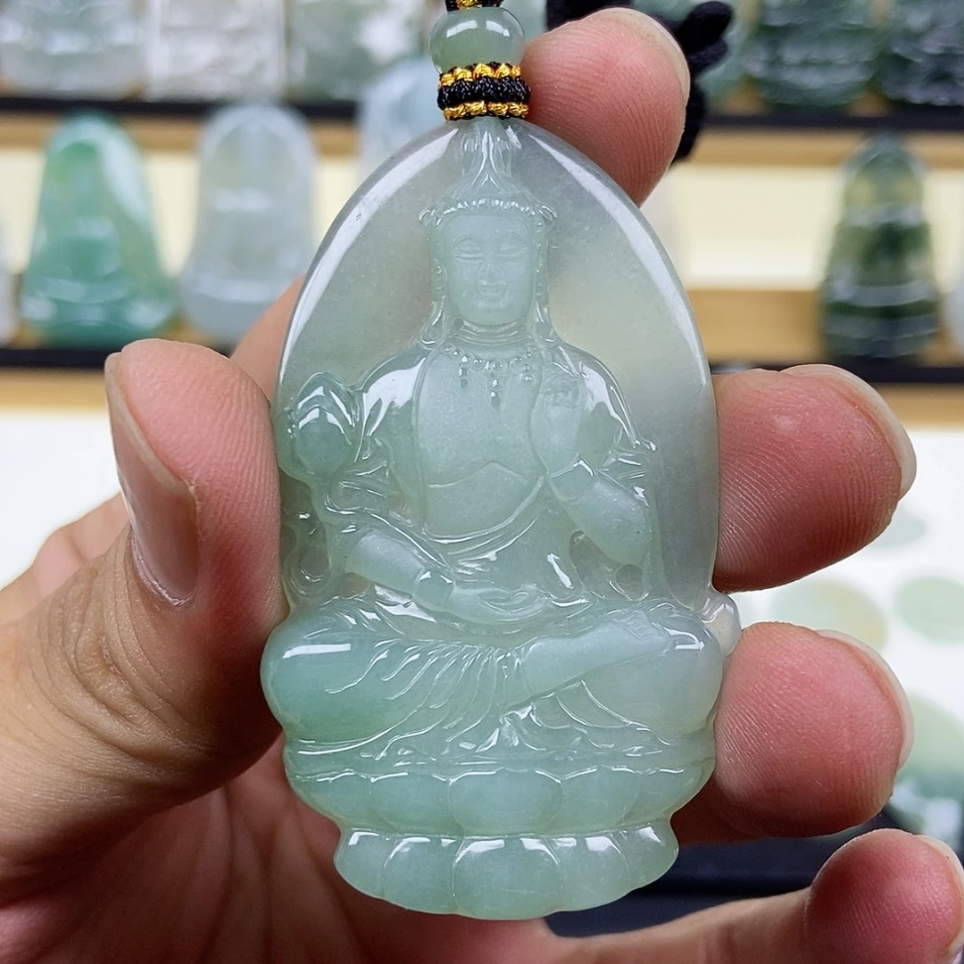 ****宝翡翠未镶嵌颈饰观音