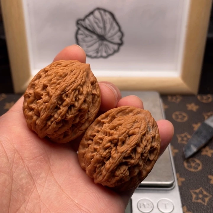 核桃麦穗虎头文玩核桃