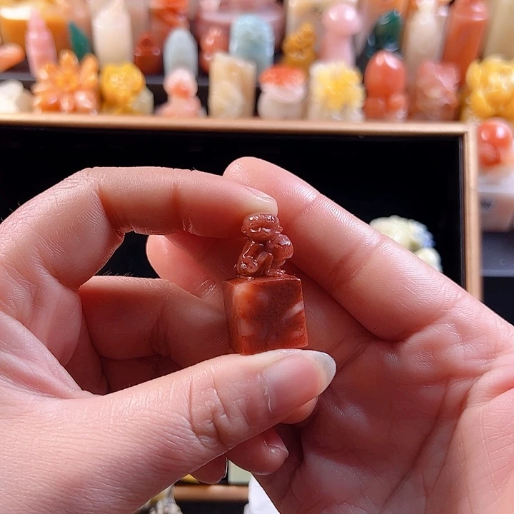老挝石印石1.5厘米，猴子，包刻
