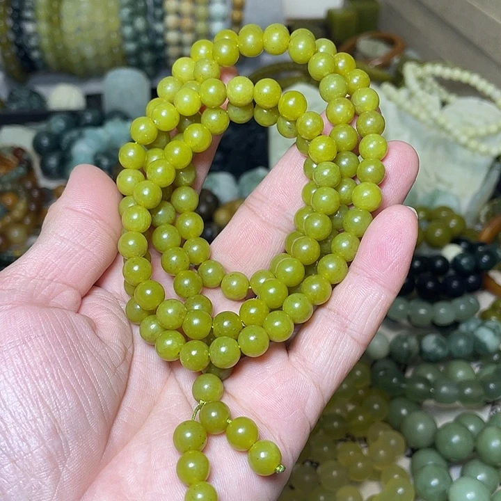 蛇纹石玉未镶嵌手链
