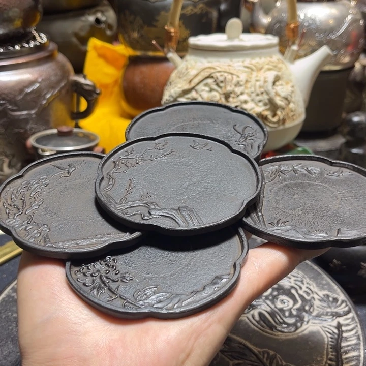 中古铁包银 电炉子 瓷器锡