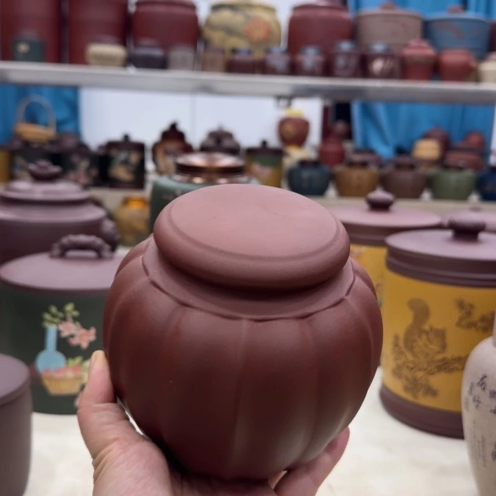 紫砂茶叶罐经文清仓价四两