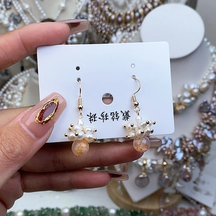 淡水珍珠颈饰银S925镶嵌