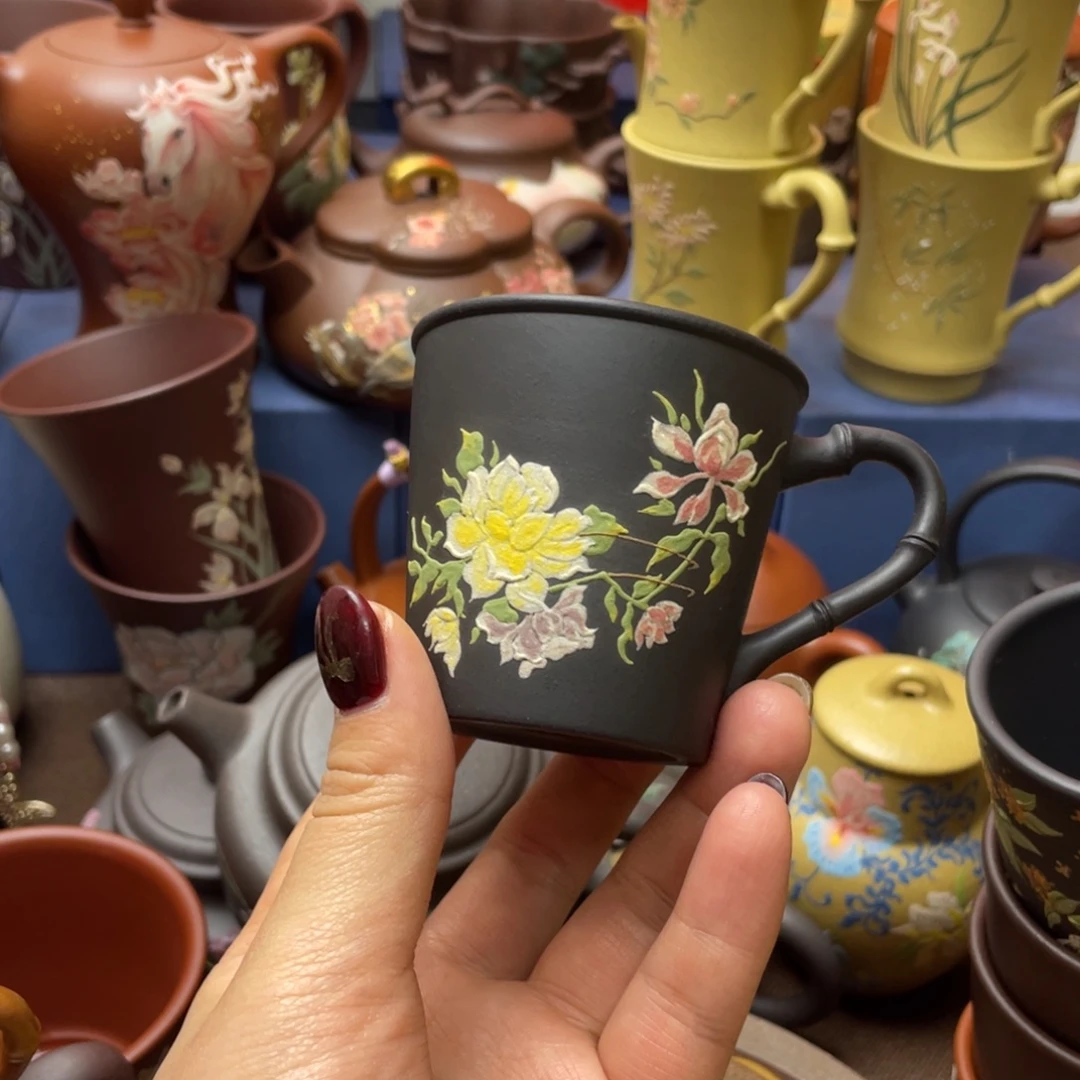 茶杯红泥紫砂主人杯100cc