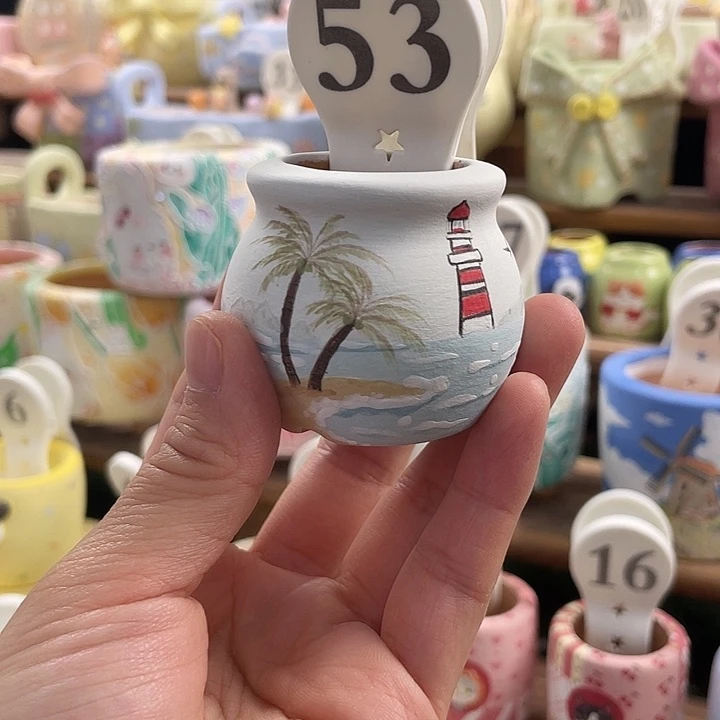 53…..手工手绘花盆