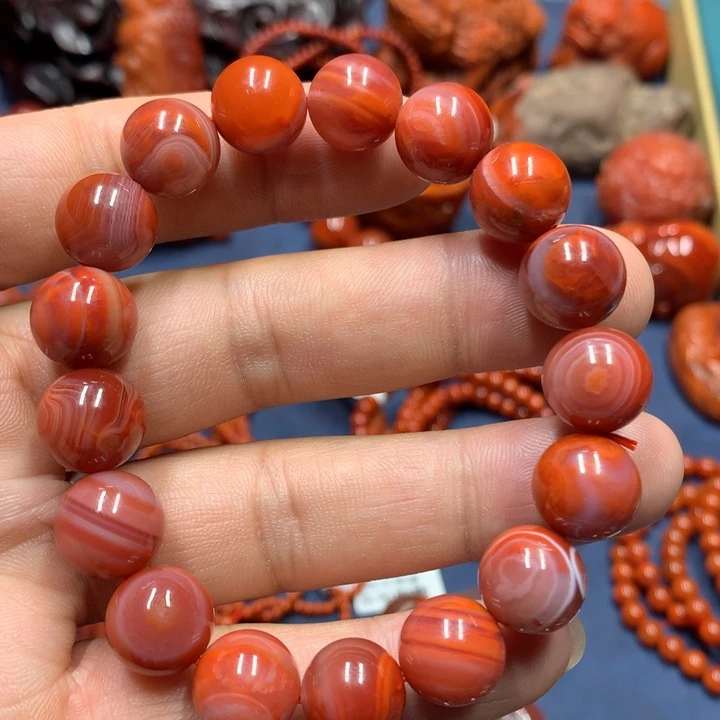 南红玛瑙手串未镶嵌12mm