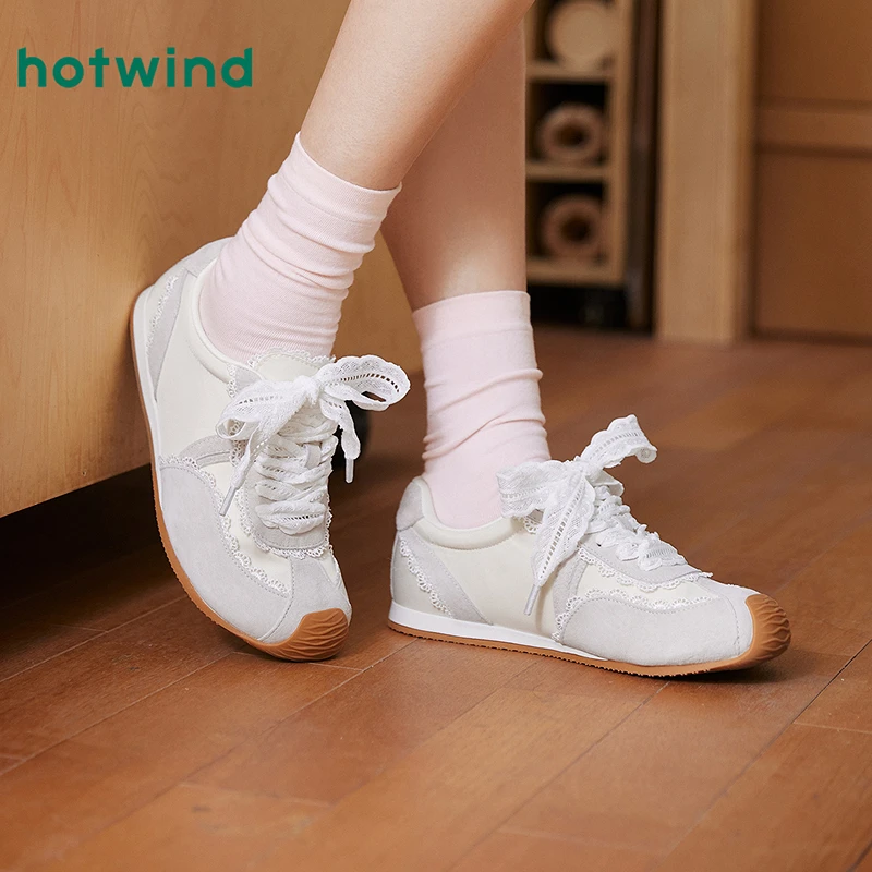 【双11同价热风商场款】【琥珀流光】女慢跑阿甘鞋休闲鞋运动鞋白色