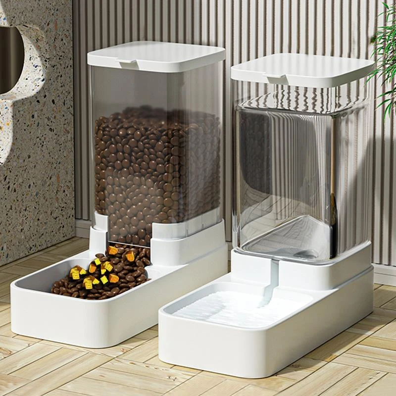 猫咪饮水机自动喂食器喂水喝水流动猫粮投食猫碗宠物用品大全留守