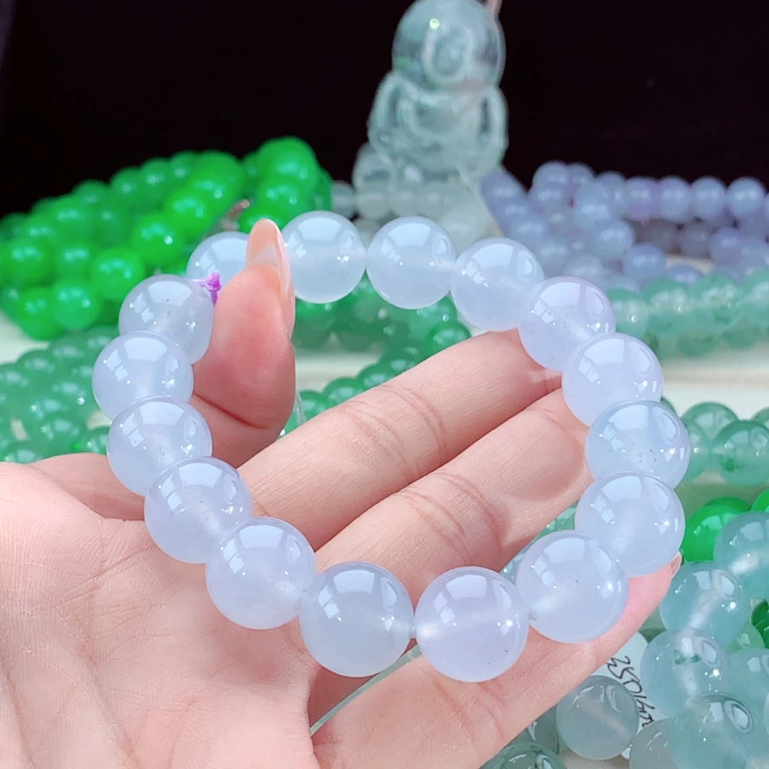 翡翠手串未镶嵌天然缅甸A货
