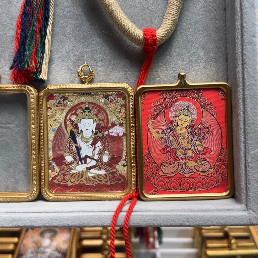 吊坠小****宗双面铜壳9号绳子