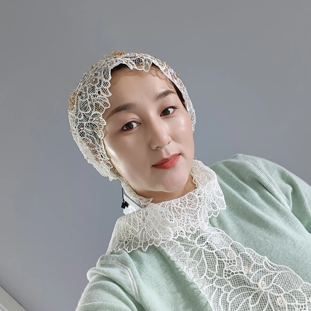 手工串珠工艺帽披肩帽