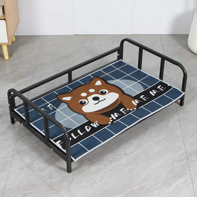 宠物床离行军床铁艺床狗床四季小型犬泰迪简约狗狗通用拆洗狗窝垫