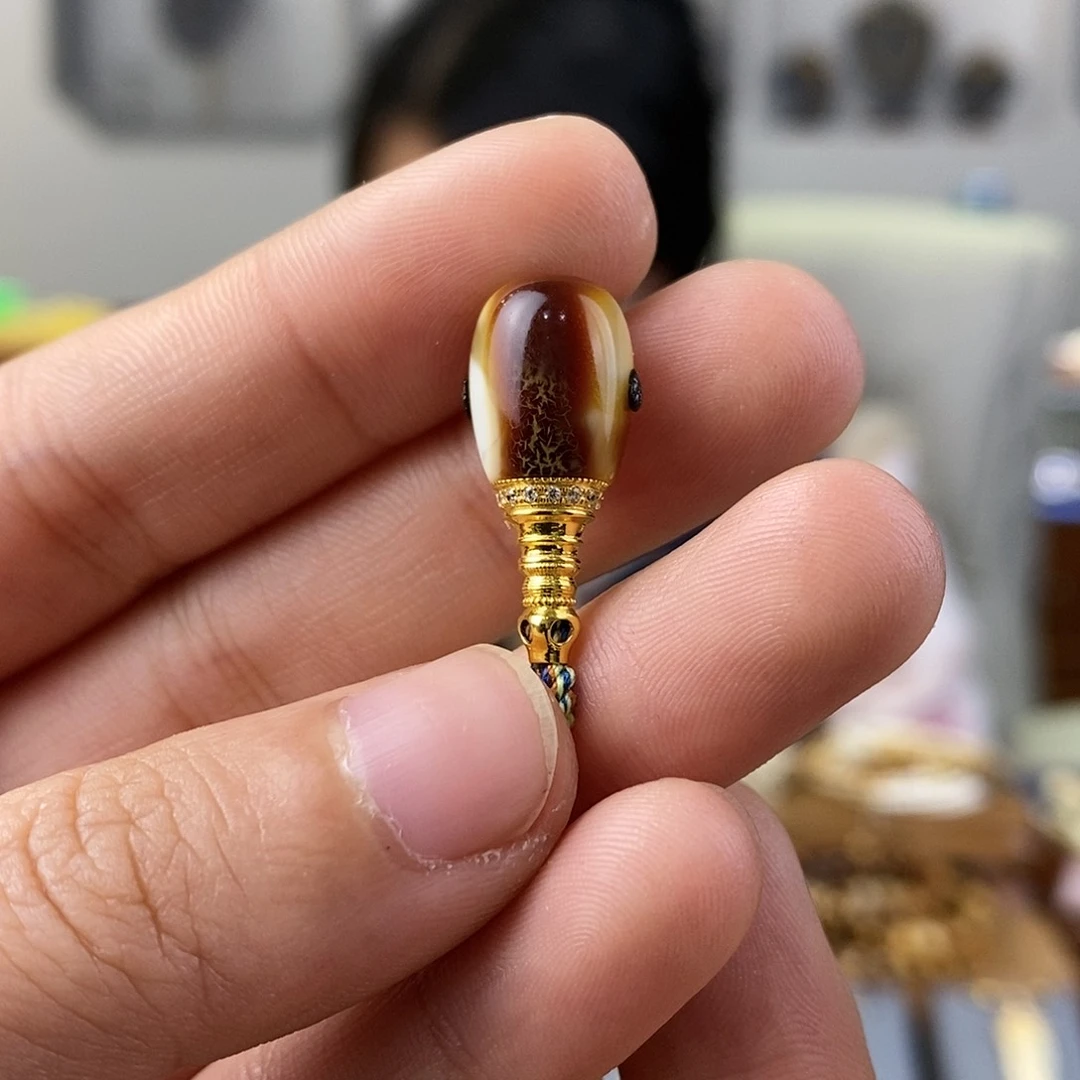 蜜蜡珠宝奇石未镶嵌蜜蜡三通