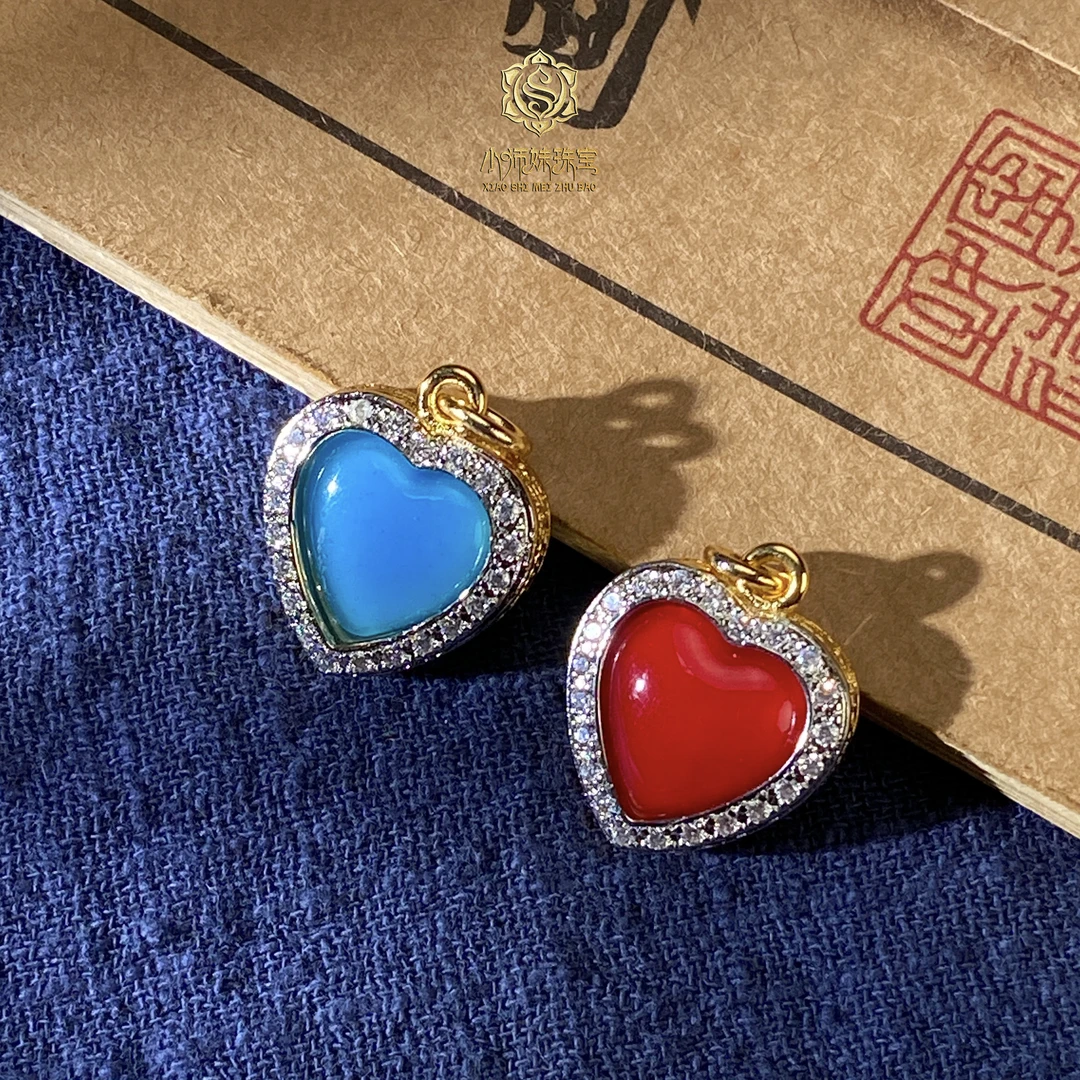 非金属珐琅吊坠 扶摇臻选|F婆膏心形合金吊坠多样