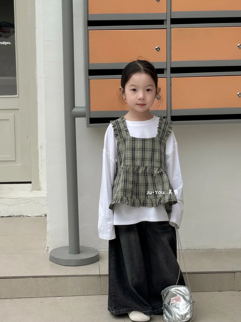 85007【具有】格子吊带背心