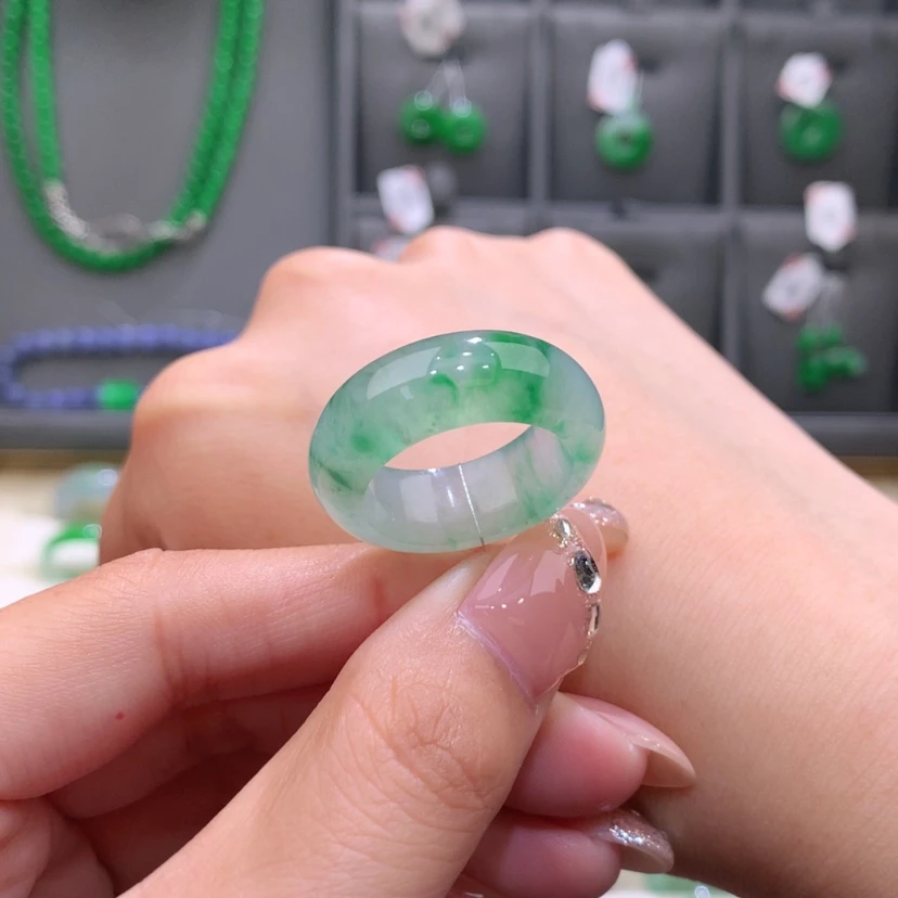 【闪购商品】未镶嵌戒指翡翠15-16号